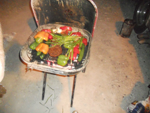 Veggies on the Grill at the Wrap BBQ